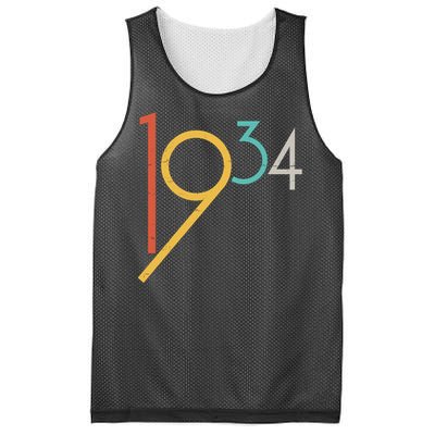 Retro Vintage 1934 90th Birthday Mesh Reversible Basketball Jersey Tank