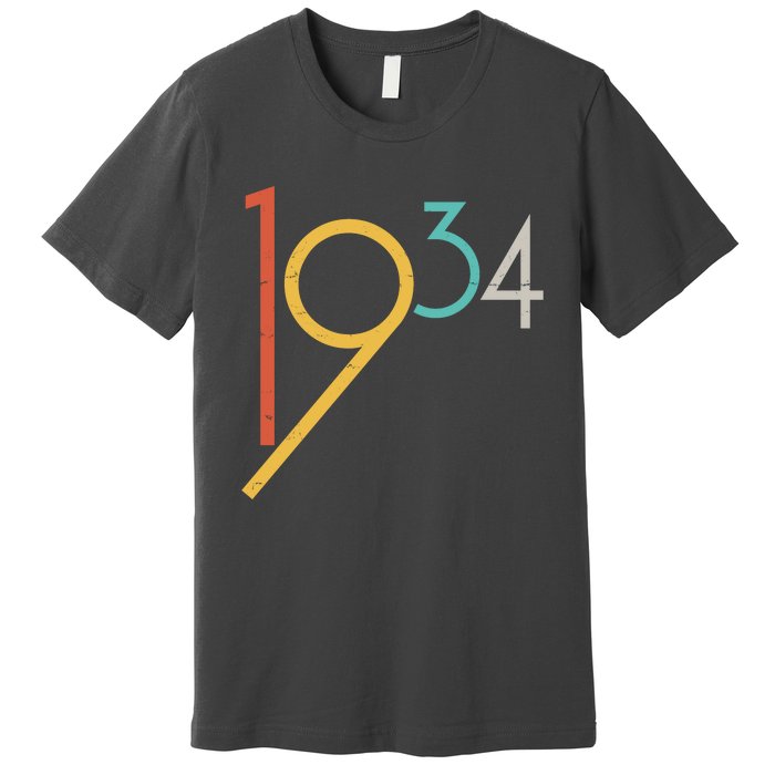 Retro Vintage 1934 90th Birthday Premium T-Shirt