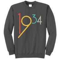 Retro Vintage 1934 90th Birthday Tall Sweatshirt