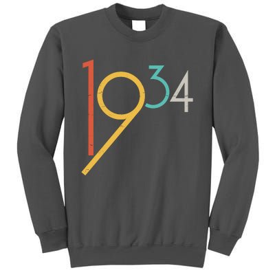 Retro Vintage 1934 90th Birthday Tall Sweatshirt