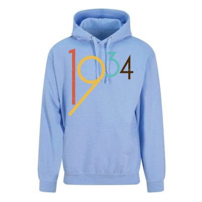 Retro Vintage 1934 90th Birthday Unisex Surf Hoodie