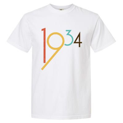 Retro Vintage 1934 90th Birthday Garment-Dyed Heavyweight T-Shirt