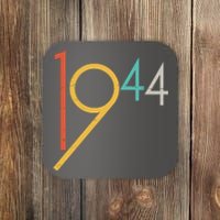 Retro Vintage 1944 80th Birthday Coaster