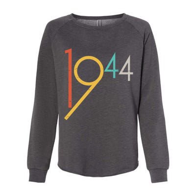 Retro Vintage 1944 80th Birthday Womens California Wash Sweatshirt