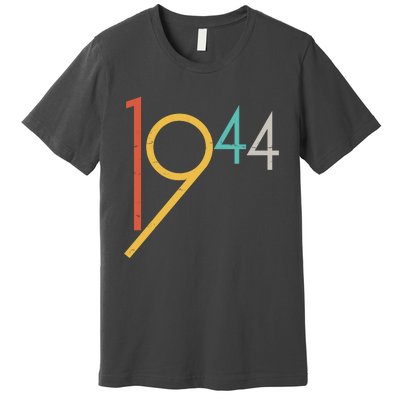 Retro Vintage 1944 80th Birthday Premium T-Shirt