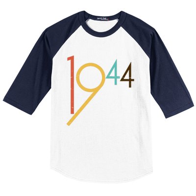 Retro Vintage 1944 80th Birthday Baseball Sleeve Shirt