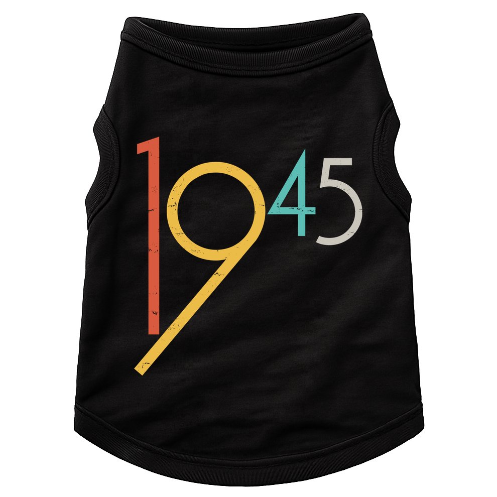 Retro Vintage 1945 80th Birthday Doggie Tank