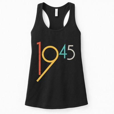 Retro Vintage 1945 80th Birthday Womens Tank Top