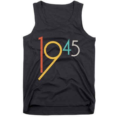 Retro Vintage 1945 80th Birthday Tank Top
