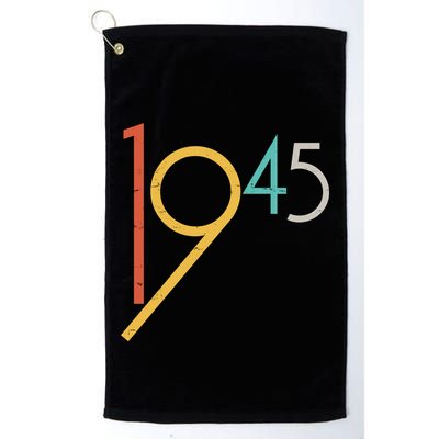 Retro Vintage 1945 80th Birthday Golf Towel
