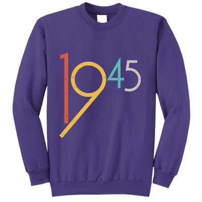 Retro Vintage 1945 80th Birthday Sweatshirt