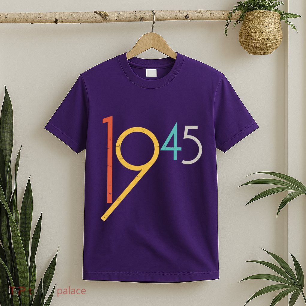 Retro Vintage 1945 80th Birthday T-Shirt