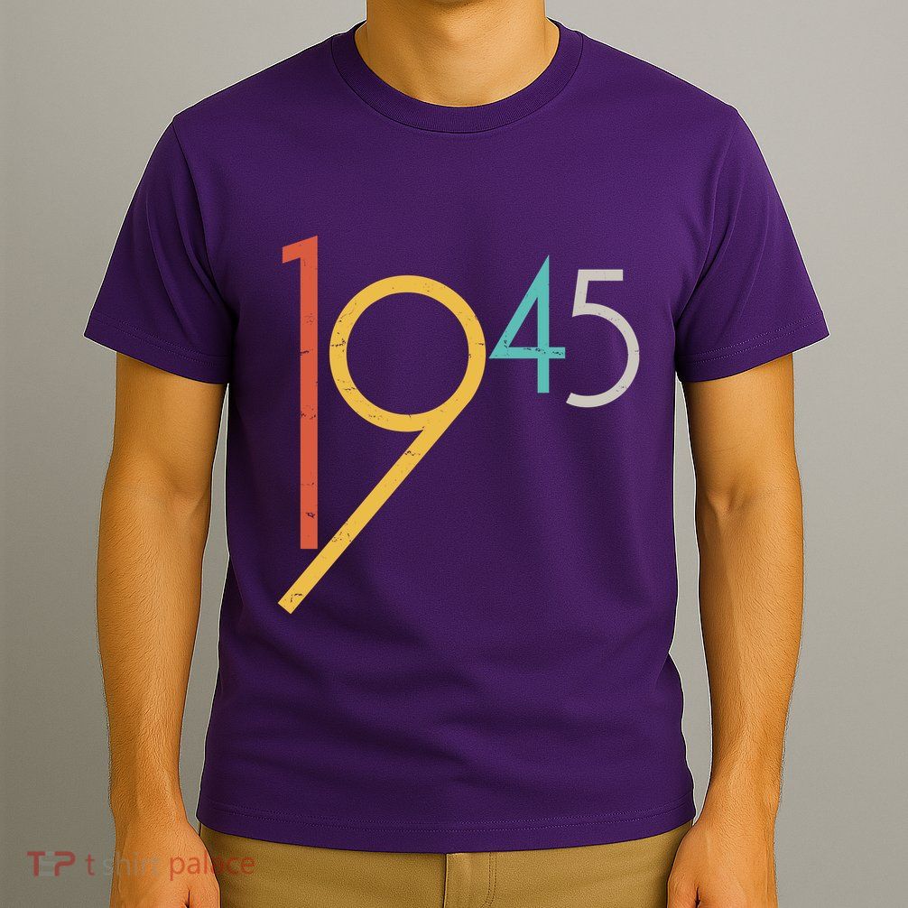 Retro Vintage 1945 80th Birthday T-Shirt