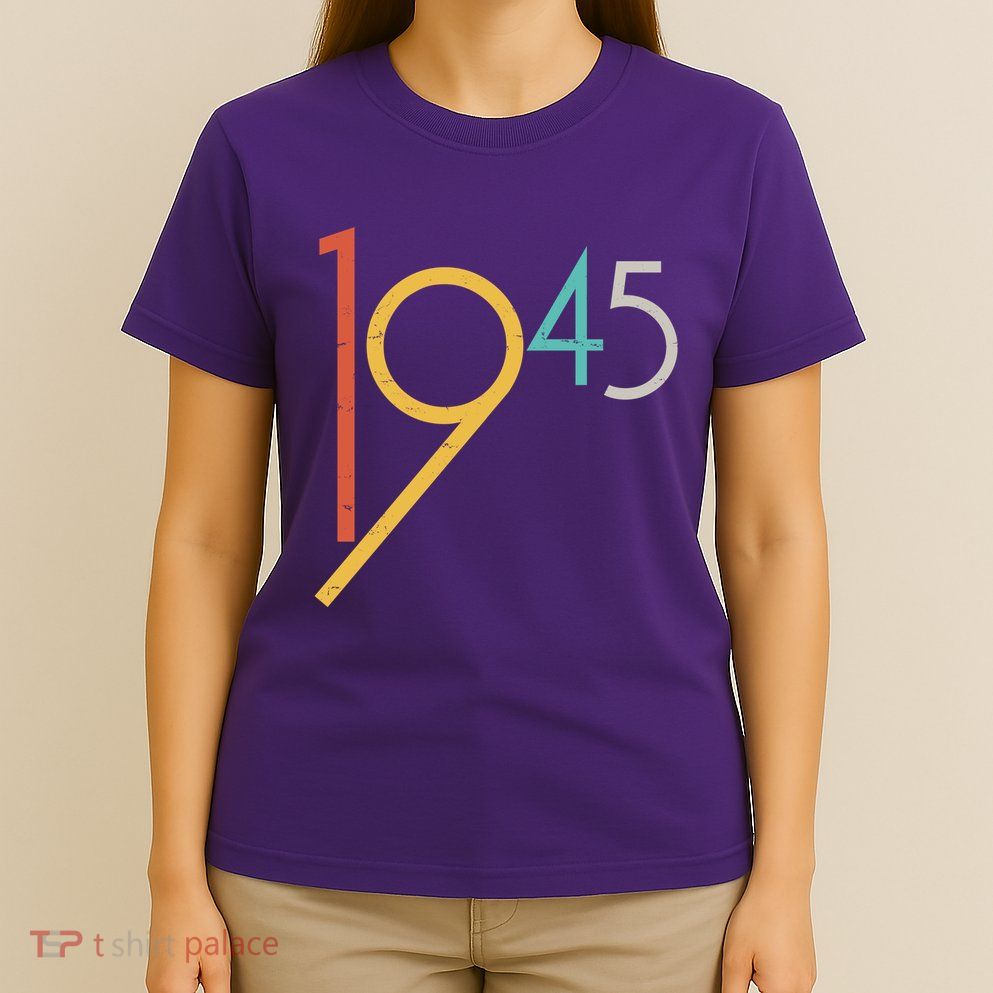 Retro Vintage 1945 80th Birthday T-Shirt