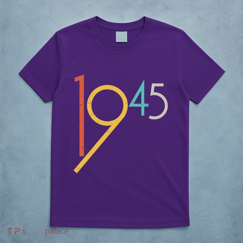 Retro Vintage 1945 80th Birthday T-Shirt