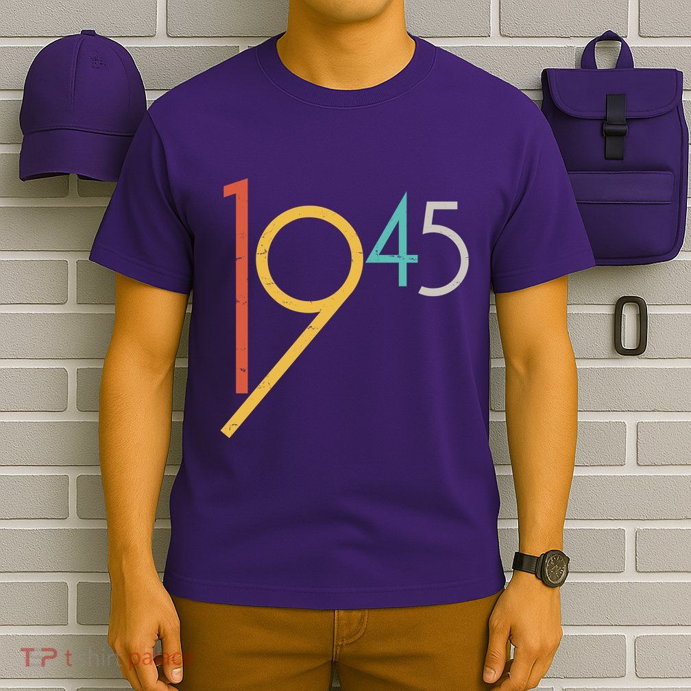 Retro Vintage 1945 80th Birthday T-Shirt