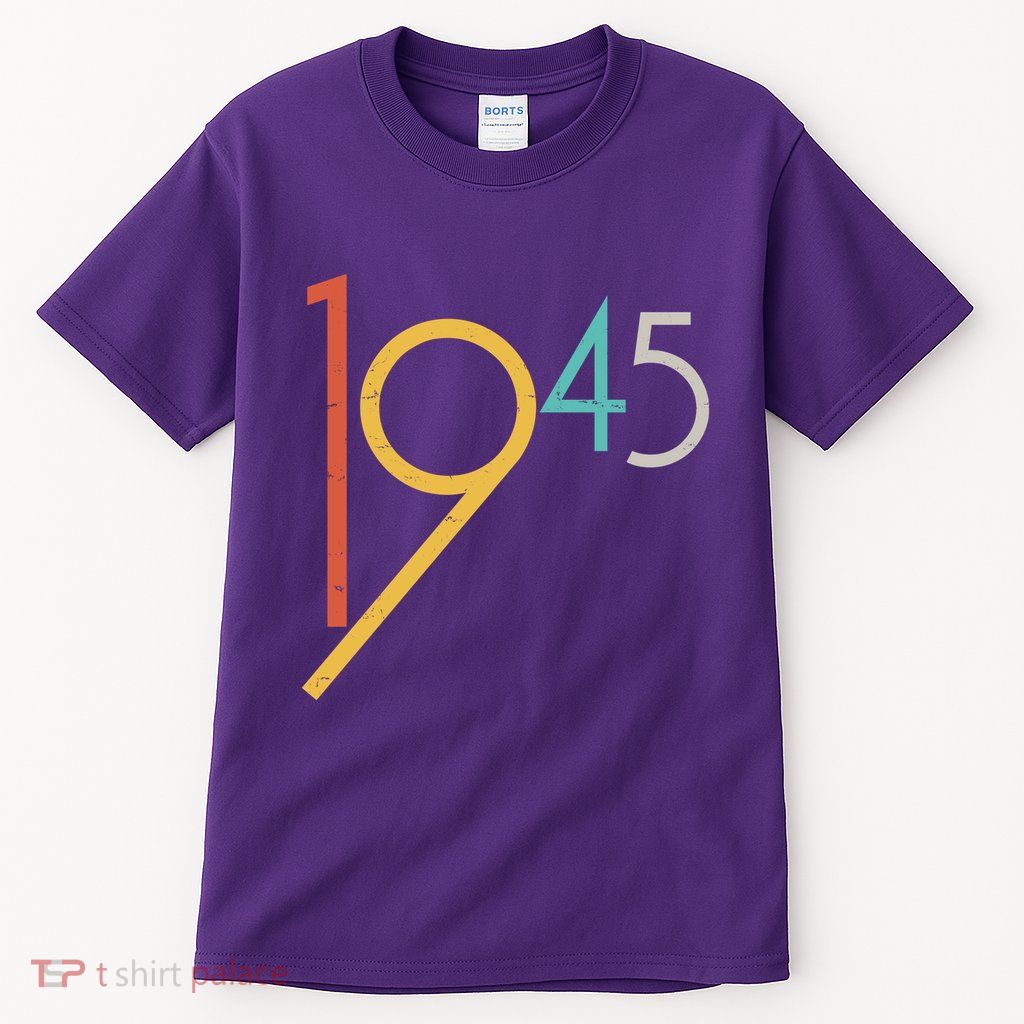 Retro Vintage 1945 80th Birthday Tall T-Shirt