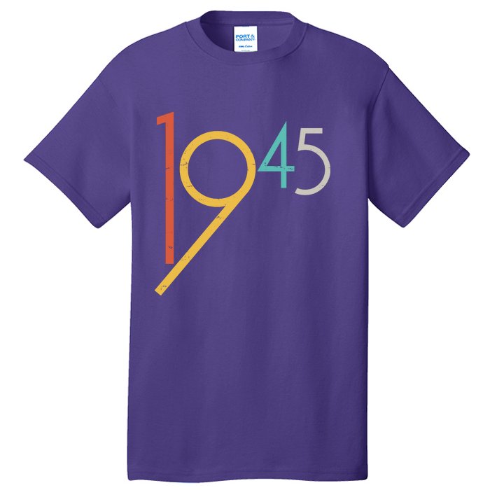 Retro Vintage 1945 80th Birthday Tall T-Shirt