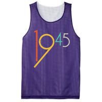 Retro Vintage 1945 80th Birthday Mesh Reversible Basketball Jersey Tank