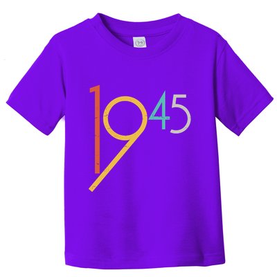 Retro Vintage 1945 80th Birthday Toddler T-Shirt