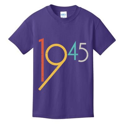 Retro Vintage 1945 80th Birthday Kids T-Shirt