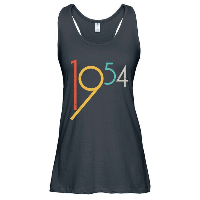 Retro Vintage 1954 70th Birthday Ladies Essential Flowy Tank