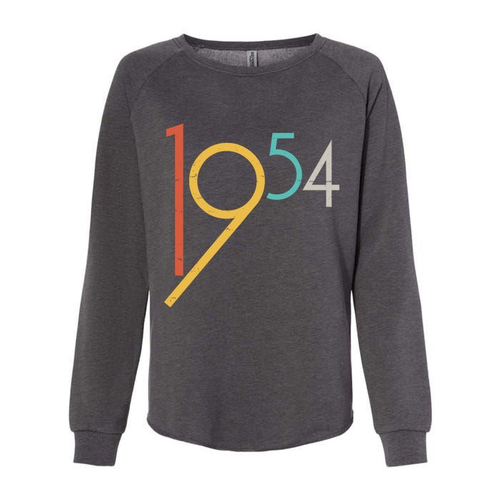 Retro Vintage 1954 70th Birthday Womens California Wash Sweatshirt