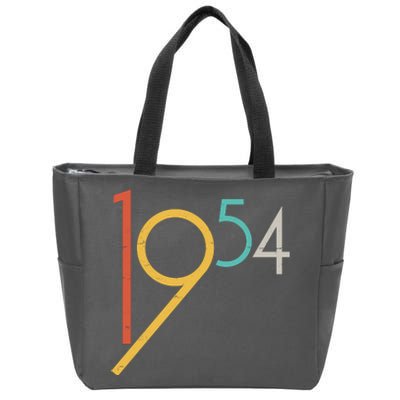 Retro Vintage 1954 70th Birthday Zip Tote Bag