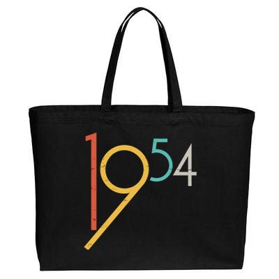 Retro Vintage 1954 70th Birthday Cotton Canvas Jumbo Tote