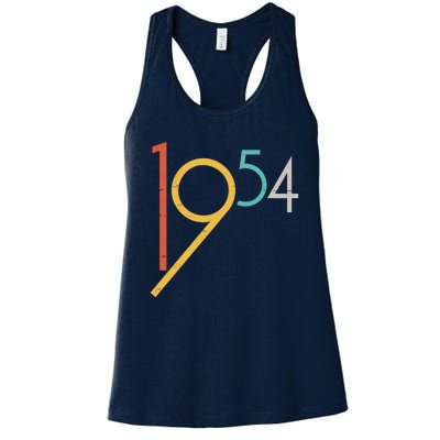 Retro Vintage 1954 70th Birthday Women's Racerback Tank