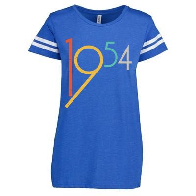 Retro Vintage 1954 70th Birthday Enza Ladies Jersey Football T-Shirt