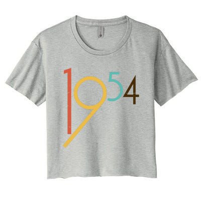 Retro Vintage 1954 70th Birthday Women's Crop Top Tee