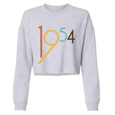 Retro Vintage 1954 70th Birthday Cropped Pullover Crew