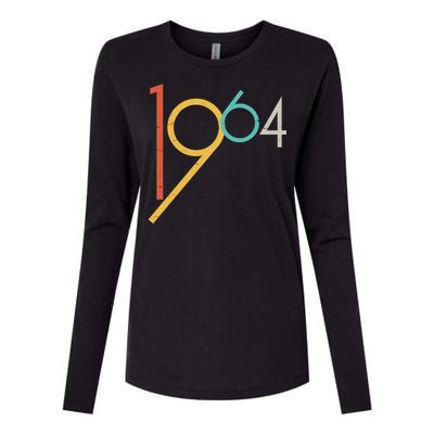 Retro Vintage 1964 60th Birthday Womens Cotton Relaxed Long Sleeve T-Shirt