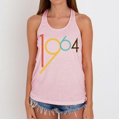 Retro Vintage 1964 60th Birthday Women's Knotted Racerback Tank