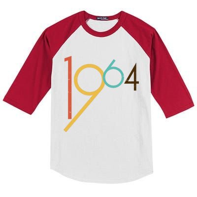 Retro Vintage 1964 60th Birthday Kids Colorblock Raglan Jersey