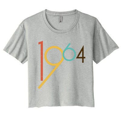 Retro Vintage 1964 60th Birthday Women's Crop Top Tee