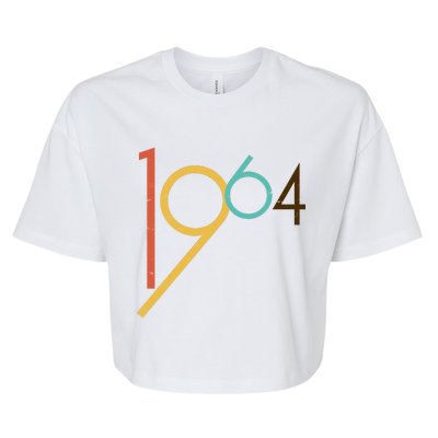 Retro Vintage 1964 60th Birthday Bella+Canvas Jersey Crop Tee