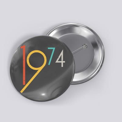 Retro Vintage 1974 50th Birthday Button