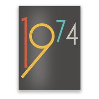 Retro Vintage 1974 50th Birthday Poster