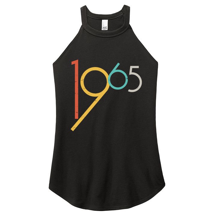 Retro Vintage 1965 60th Birthday Women's Perfect Tri Rocker Tank