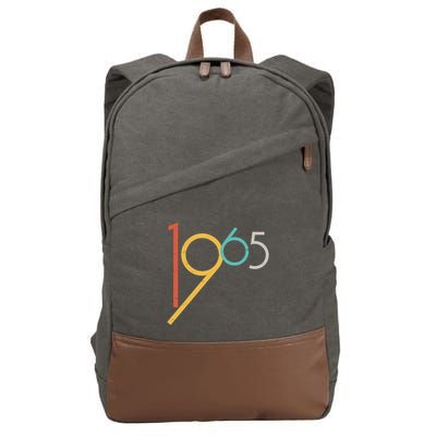 Retro Vintage 1965 60th Birthday Cotton Canvas Backpack