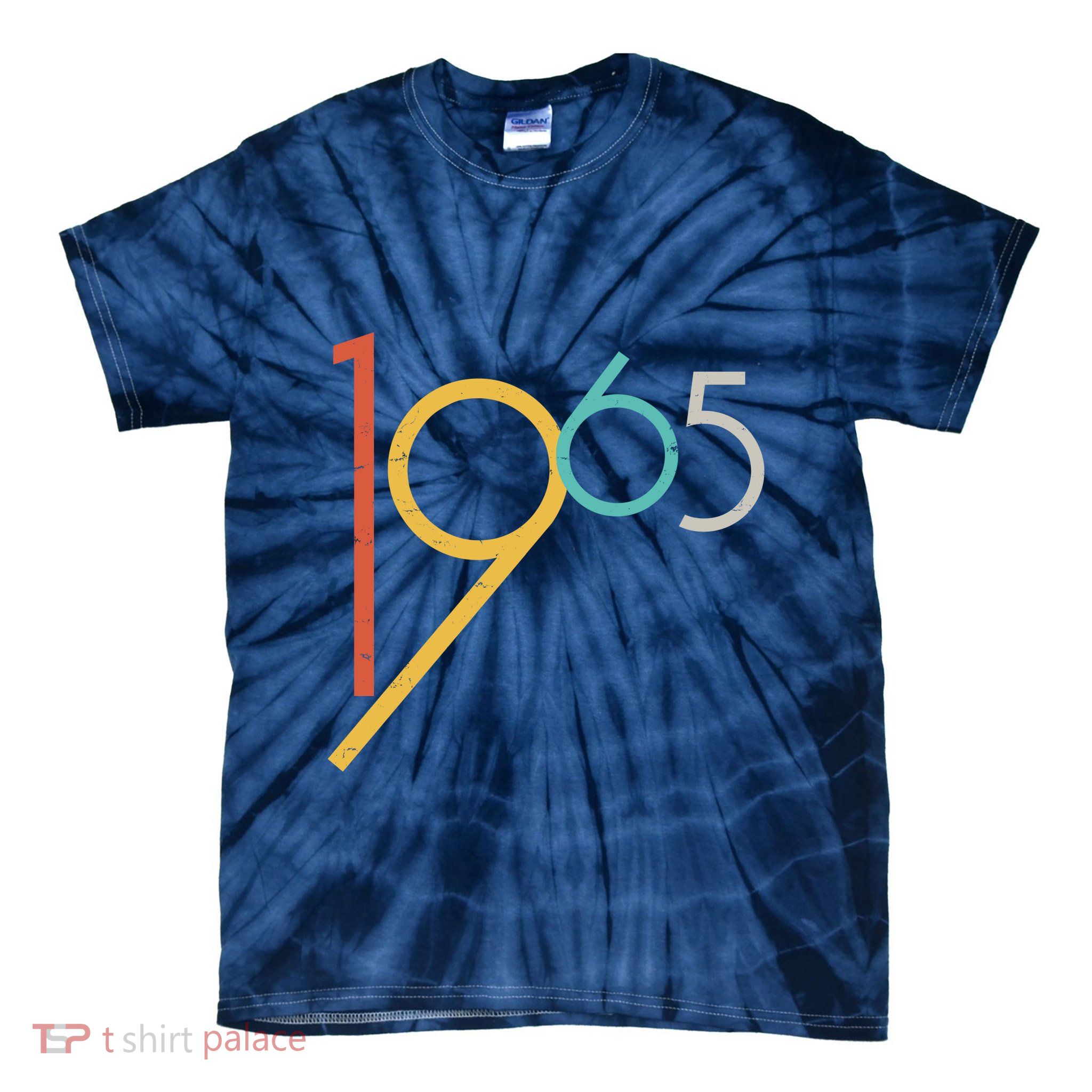 Retro Vintage 1965 60th Birthday Tie-Dye T-Shirt