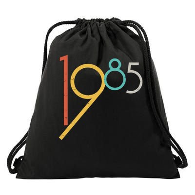 Retro Vintage 1985 40th Birthday Premium Drawstring Bag