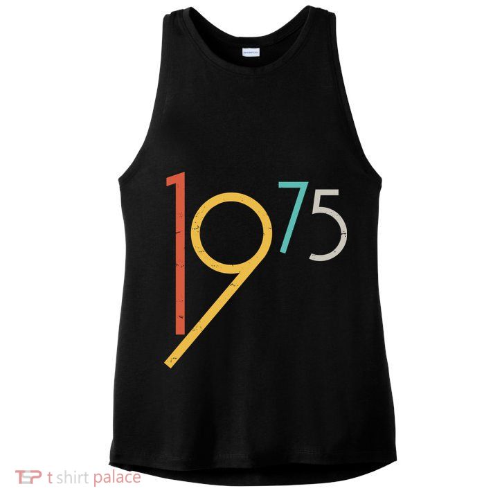 Retro Vintage 1975 50th Birthday Ladies PosiCharge Tri-Blend Wicking Tank