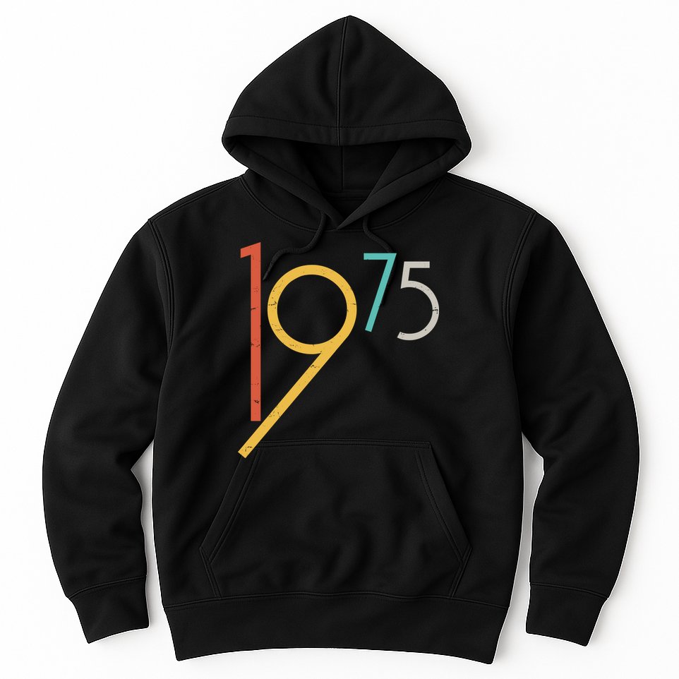 Retro Vintage 1975 50th Birthday Hoodie