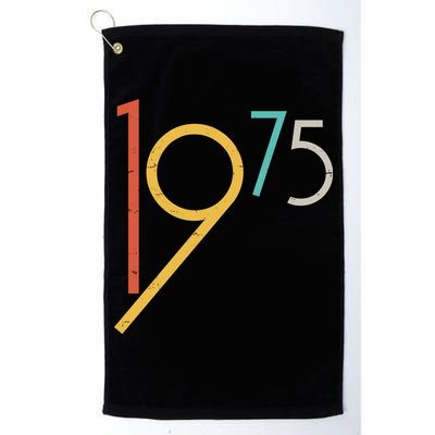 Retro Vintage 1975 50th Birthday Golf Towel