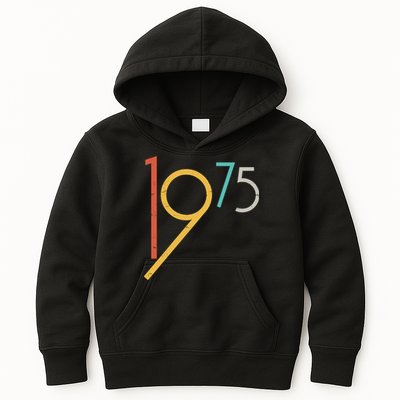 Retro Vintage 1975 50th Birthday Kids Hoodie