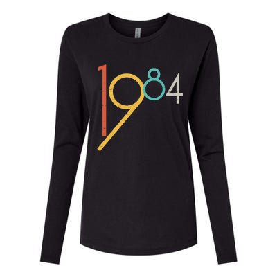 Retro Vintage 1984 40th Birthday Womens Cotton Relaxed Long Sleeve T-Shirt