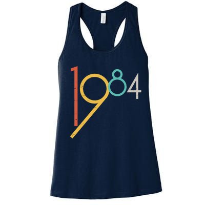 Retro Vintage 1984 40th Birthday Women's Racerback Tank